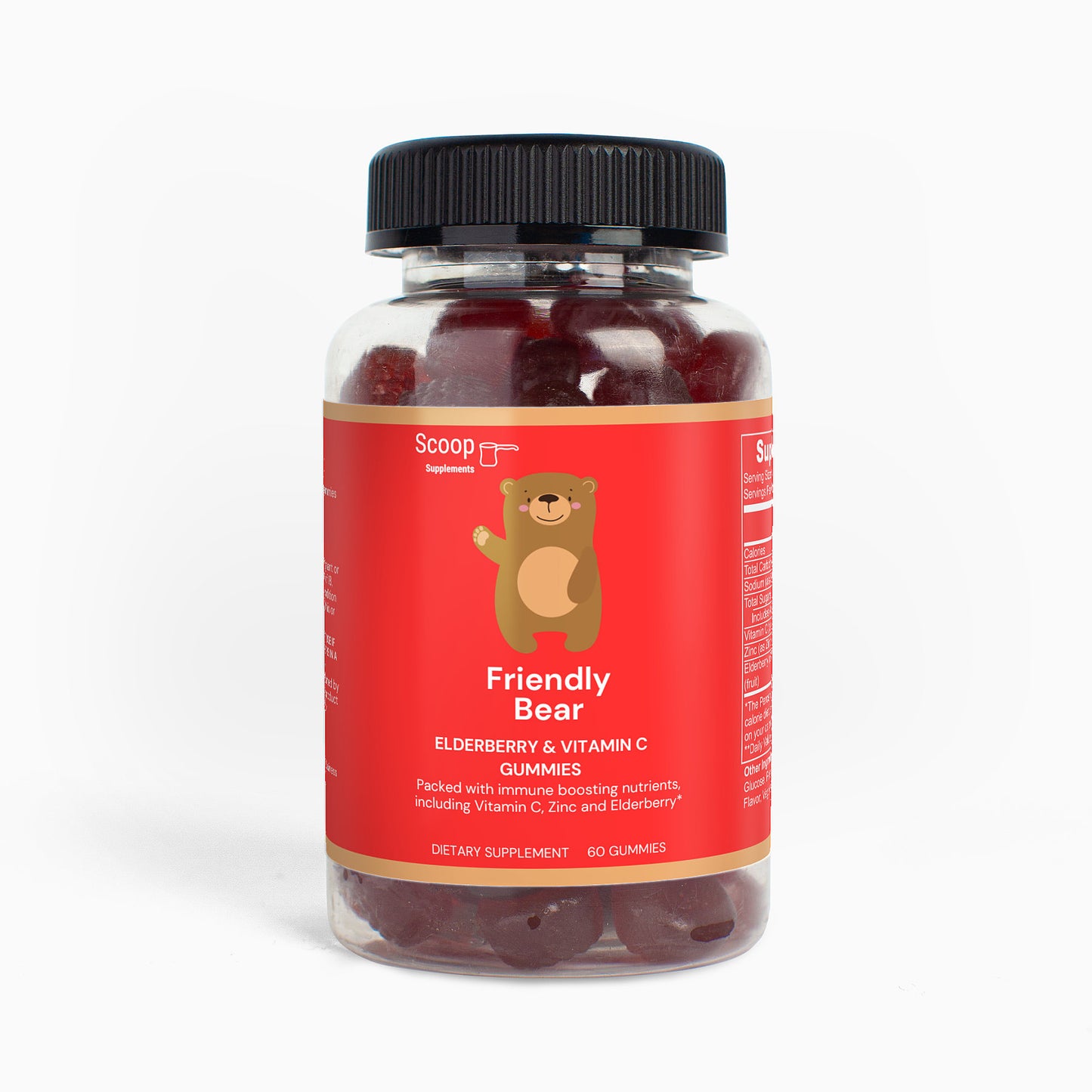 Friendly Bear Elderberry & Vitamin C Gummies