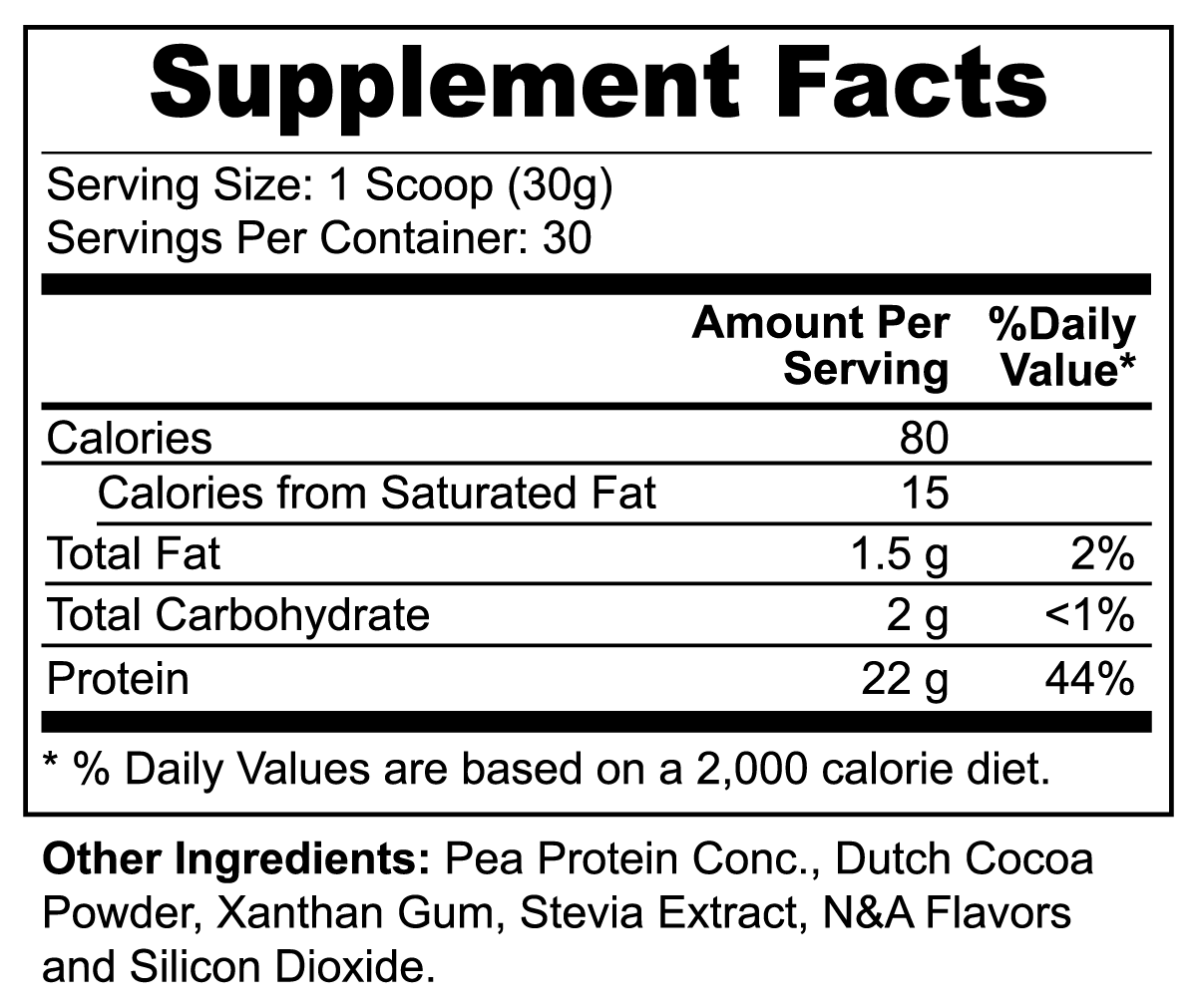 Scoop's Vegan Pea Protein - Chocolate