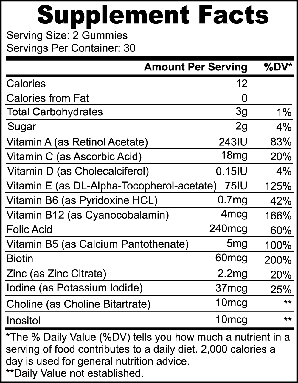 Friendly Bear Gummy Multivitamins